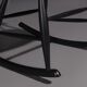 Fauteuil à bascule Illum Wikkelsø de N. Eilersen en noir