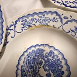 Set of 7 Digoin Sarreguemines earthenware soup plates