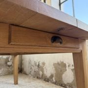Table de ferme extensible en chêne massif