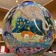 Colonial Round Vase Enamels of Longwy