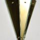 Pair of wall light metal and glass