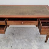 Louis XVI style flat desk in 19th century mahogany