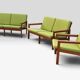 Illum Wikkelsø „Capella“ Set of 1 Armchair and 2 Sofas – Niels Eilersen – 1960s