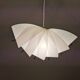 Danish conch, snail shell hanging lamp from the 80s, made of hard ABS plastic.