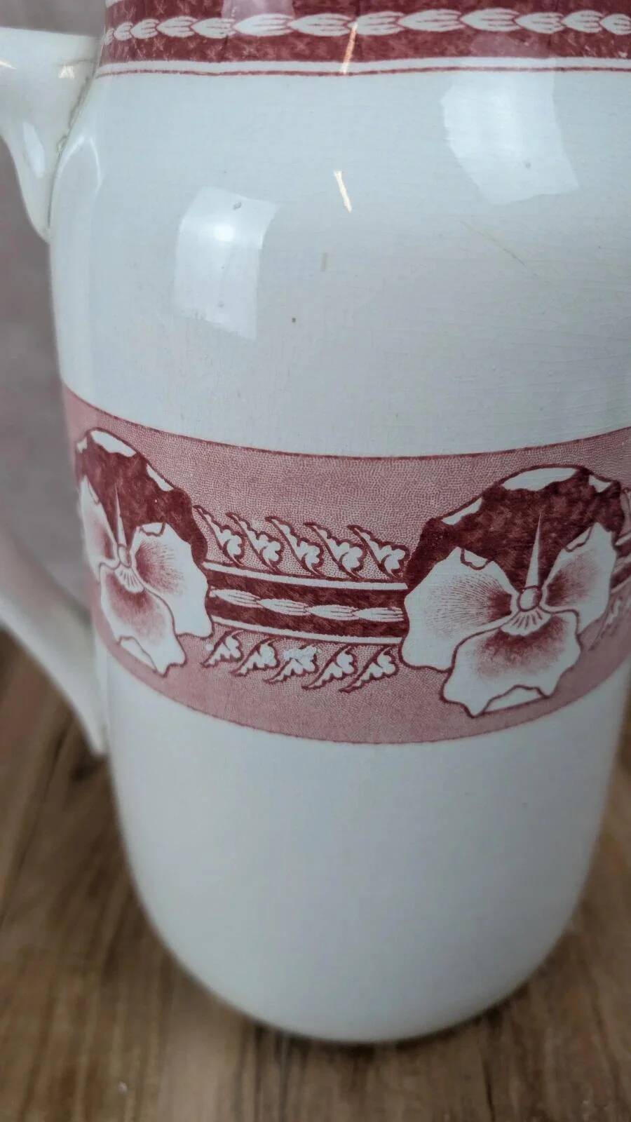 Grand pot de toilette ancien Digoin modèle Parma