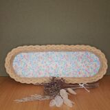 Rattan pan pattern vintage flowers