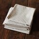 Lot 6 napkins cotton vichy beige linen creation