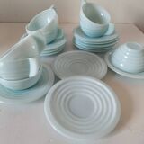 8 Opaline Mint Green Cups