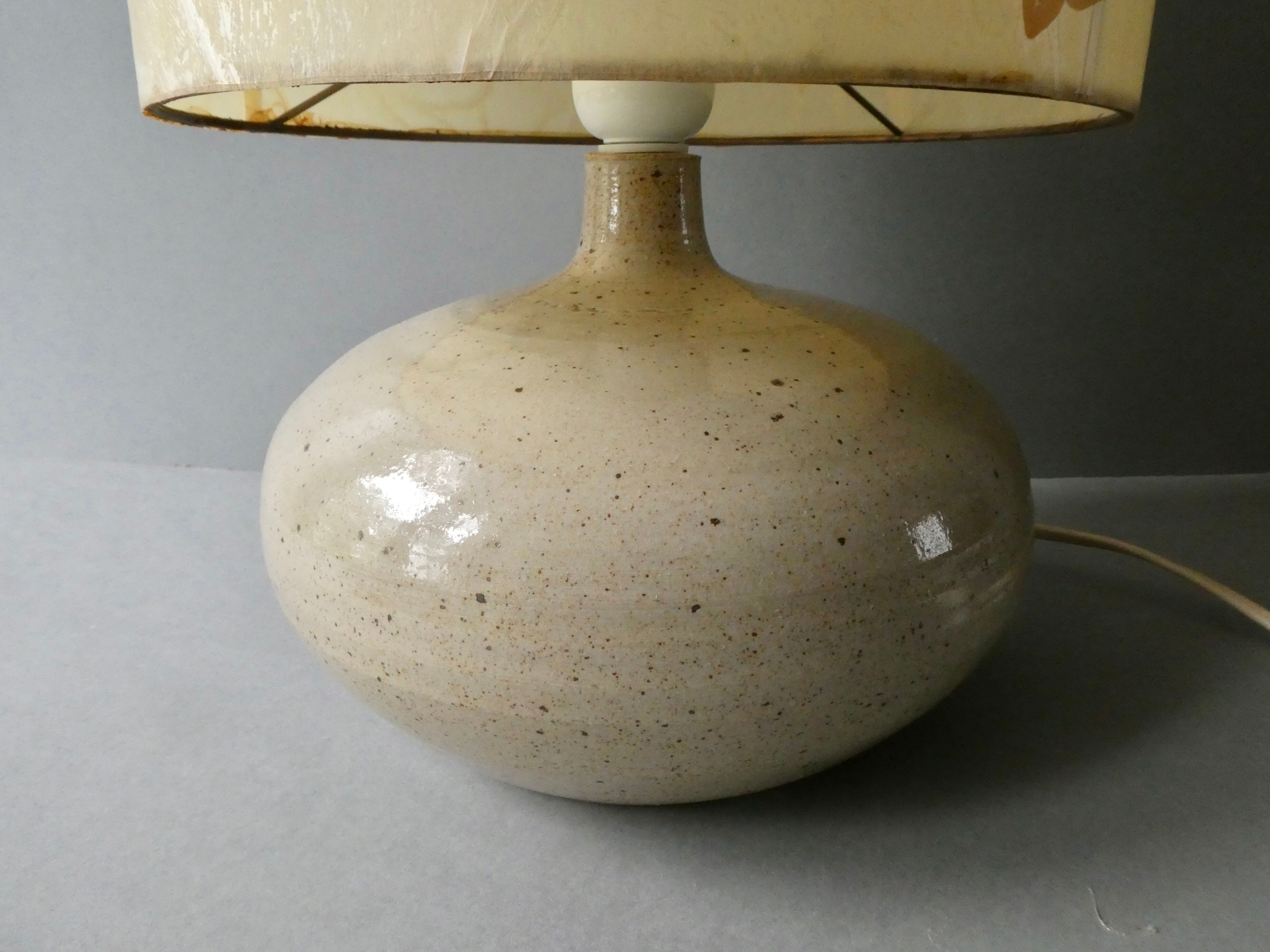 Lampe en grès des années 70