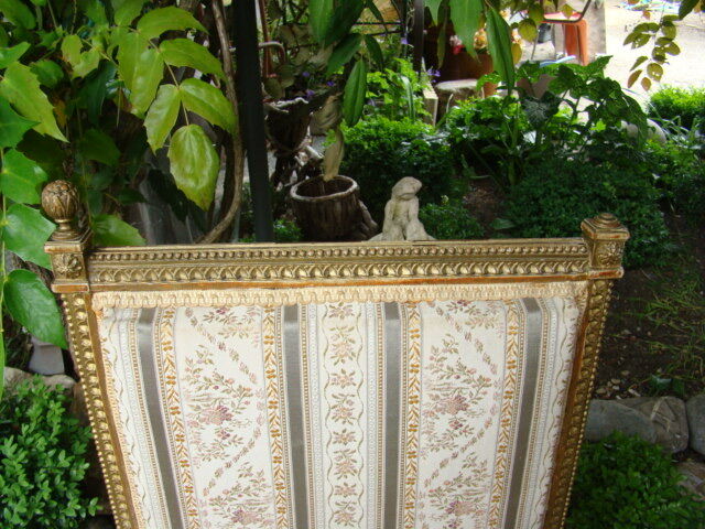 Old Louis XVI fabric chair