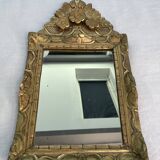 18th century mirror, Louis XVI period, gilded carved wood