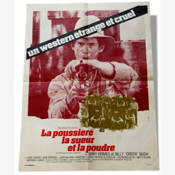"The dust, sweat and powder" original movie poster