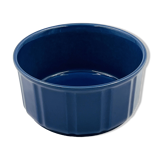 Vintage blue glazed ceramic gratin dish from the 1970s.