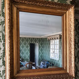 Mirror framing Napoleon III gilding gold leaf