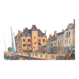 Oil on canvas Le Croisic by Dezaunay