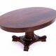 Mahogany table - bench, Northern Europe, around 1900. After renovation.