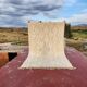 Beni Ouarain rug 300x200 cm – Natural cream wool – Diamond pattern in tone
