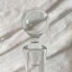 Large Dansk glass carafe, vintage Scandinavian design, ball stopper.