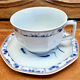 6 octagonal tea cups and saucers porcelain Haviland Limoges