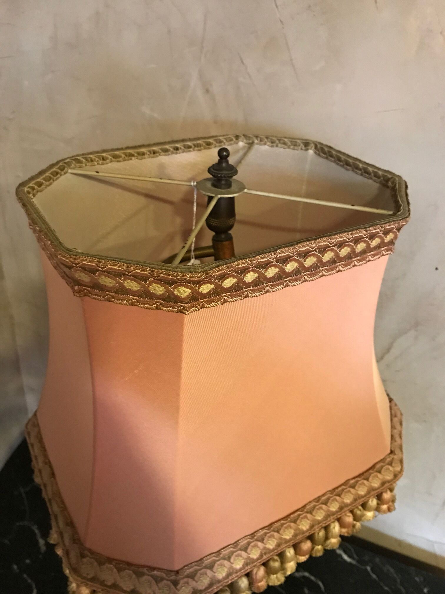 Chinese-inspired porcelain lamp