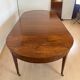 Swiss Biedermeier Extendable Dining Table in Walnut and Brass, 1820s