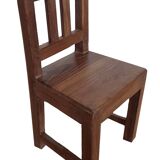 Old children's chair in solid teak