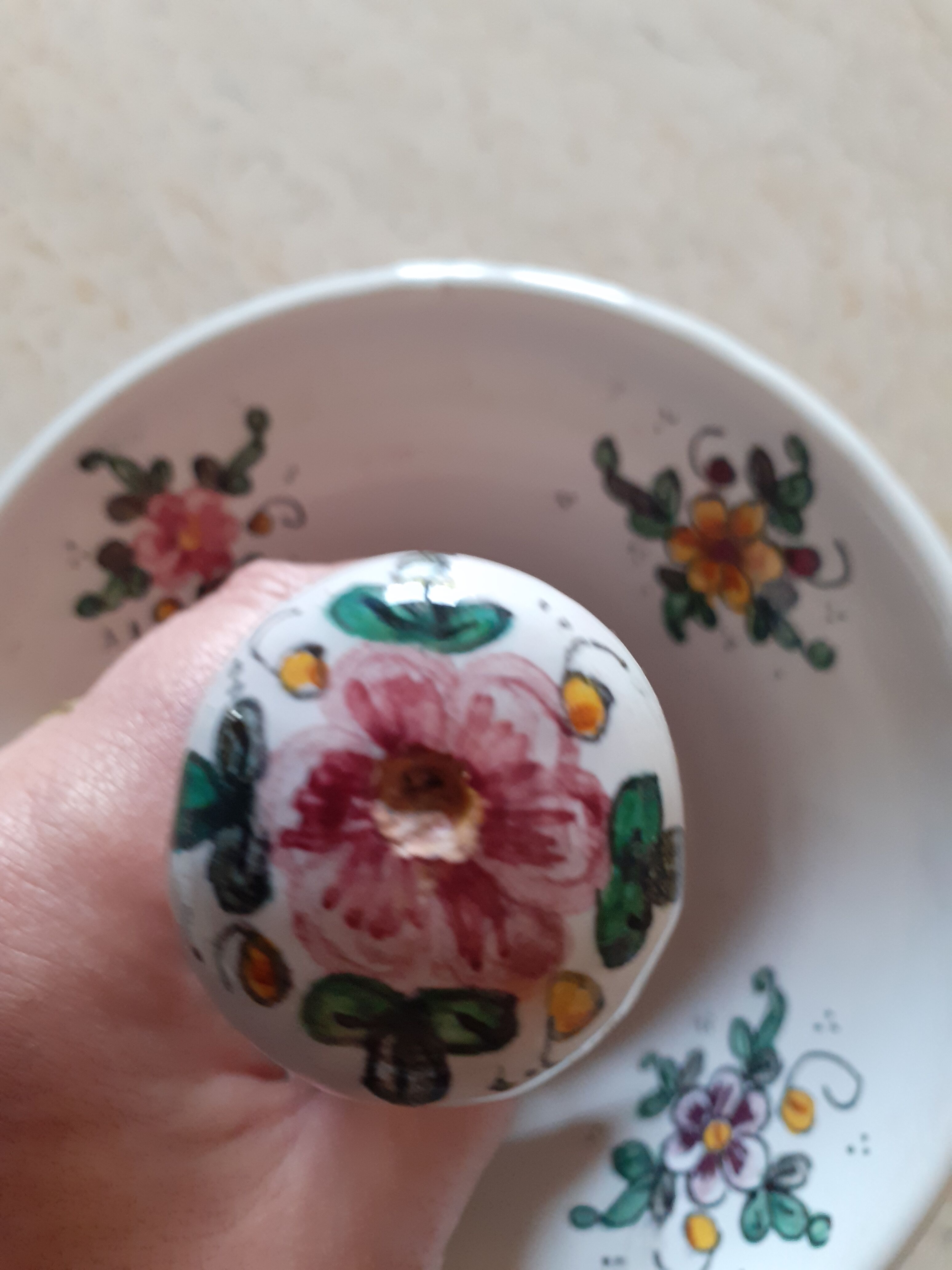 Italian earthenware mortar bowl Biagioli Gubblo