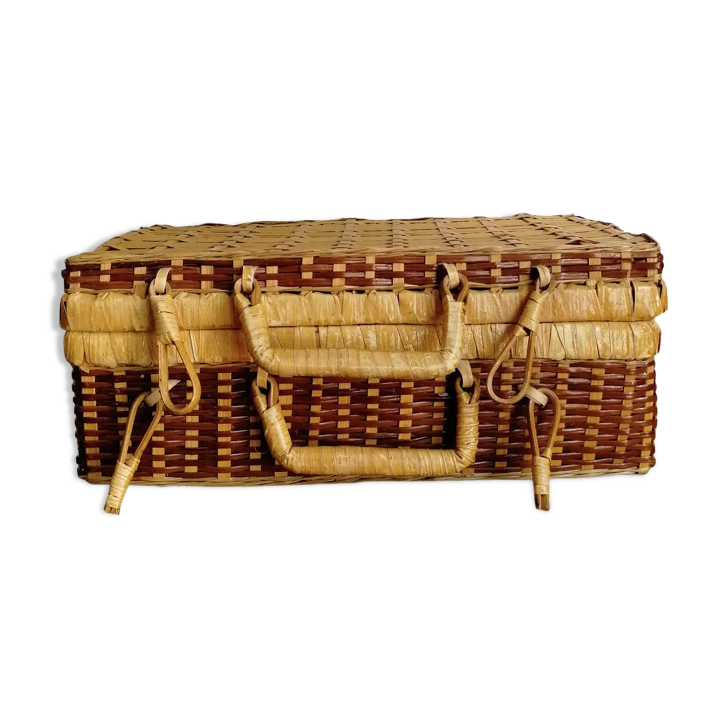 Wicker suitcase