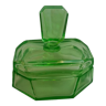 Green glass box Czechoslovakia