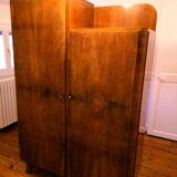 Asymmetrical wardrobe in art deco style