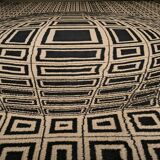 Tapis Op-Art "Vega" dans le goût de Vasarely, années 1970