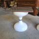 Pair of sgabello stools americano rises in bedside table