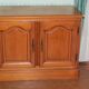 Buffet bar de style Louis Philippe en merisier, 1980s