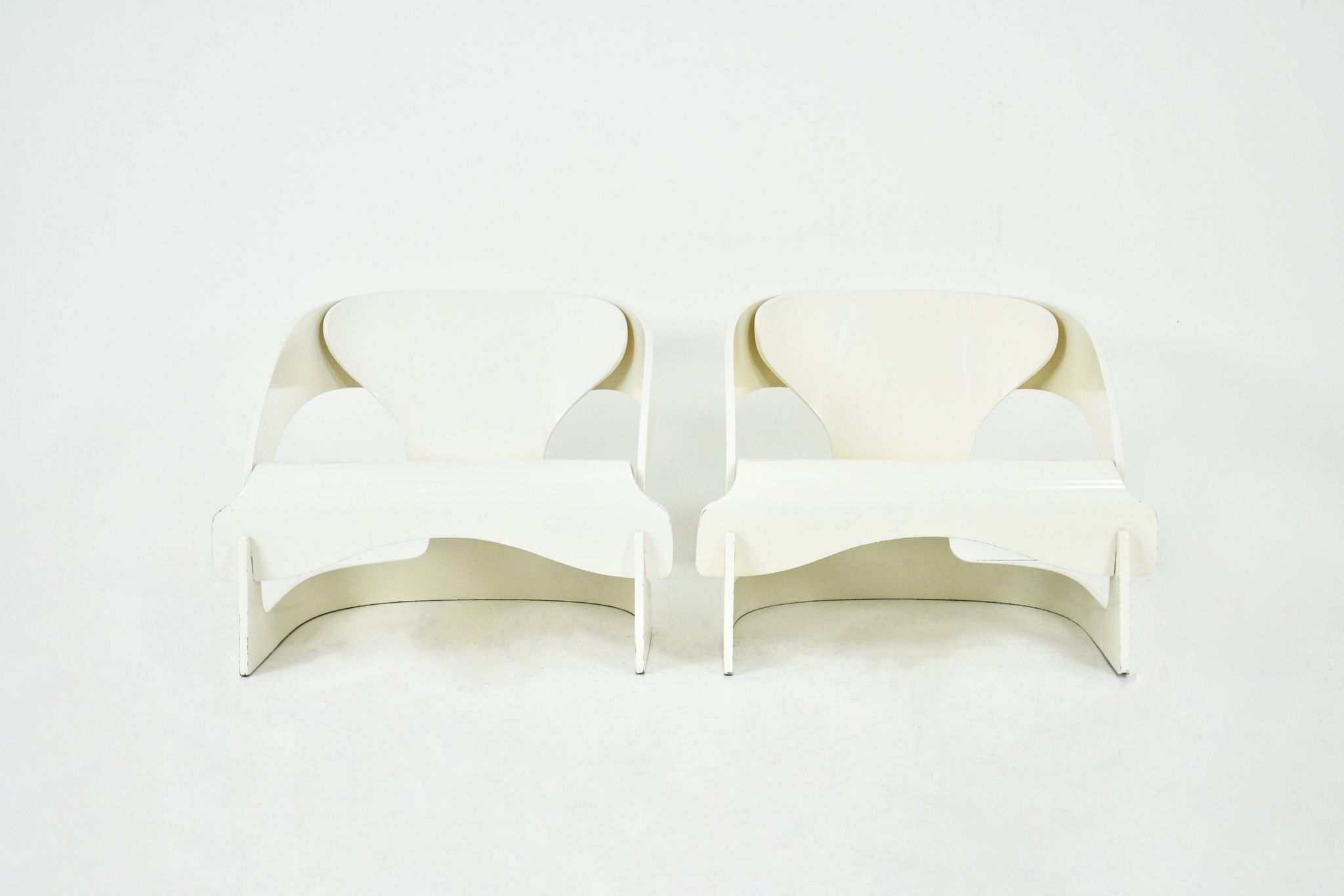 Paire de Fauteuils Model 4801 par Joe Colombo pour Kartell, 1960s