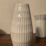 Set of 3 vintage Bareuther porcelain vases.