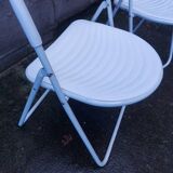 Two 80's folding chairs studio gp