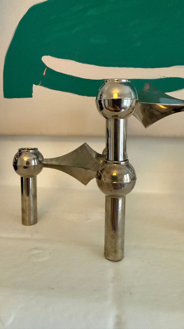 Lot de 3 bougeoirs Stoff de Nagel