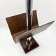 Magazine rack "Servizio da fumo" wood/metal — Italy, 1970s