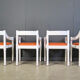 Ensemble de 4 fauteuils Carimate par Vico Magistretti, années 1960.