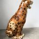 XL Italian ceramic leopard sculpture statue 1970