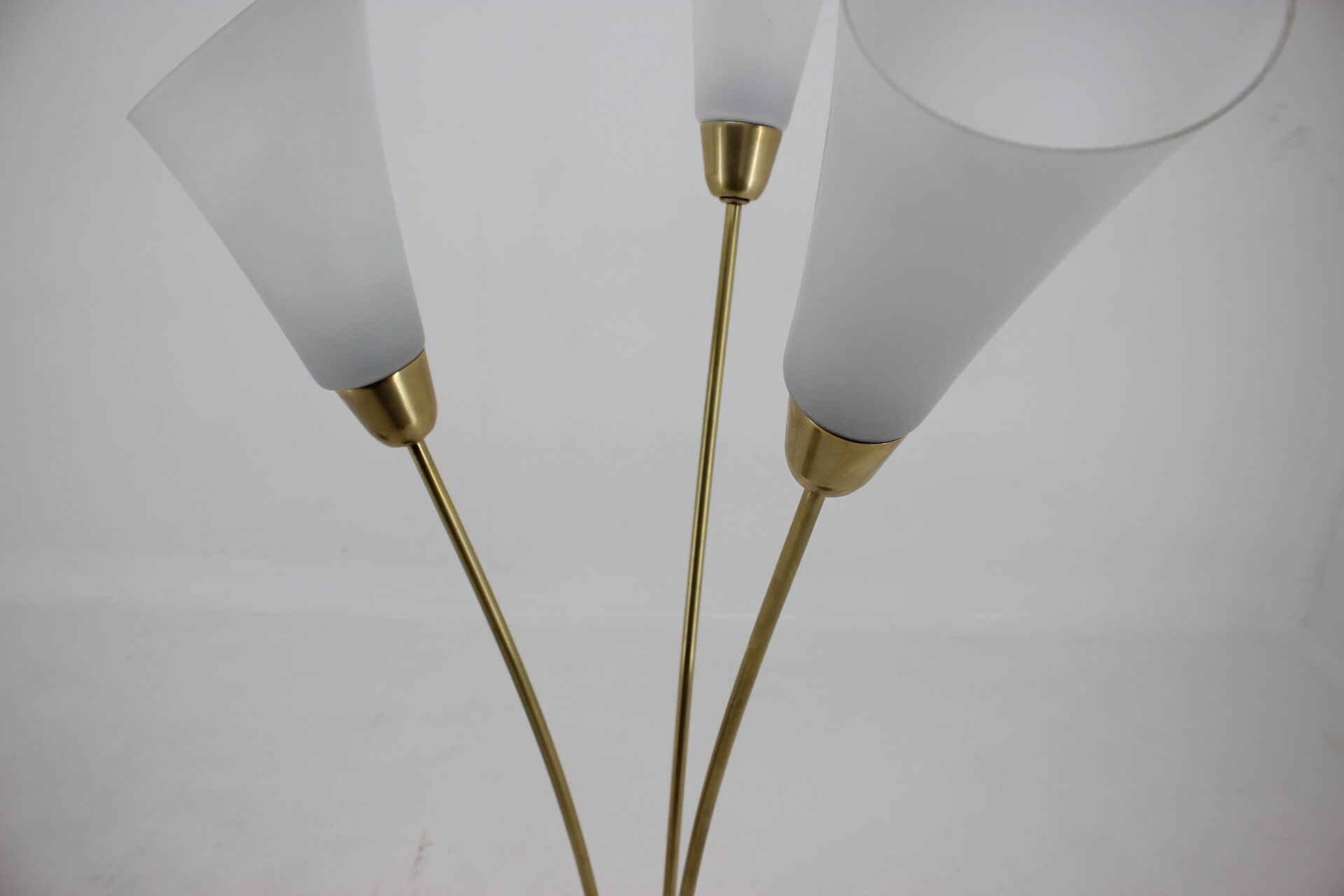 Pair of art deco floor lamps, Czechoslovakia 1940s