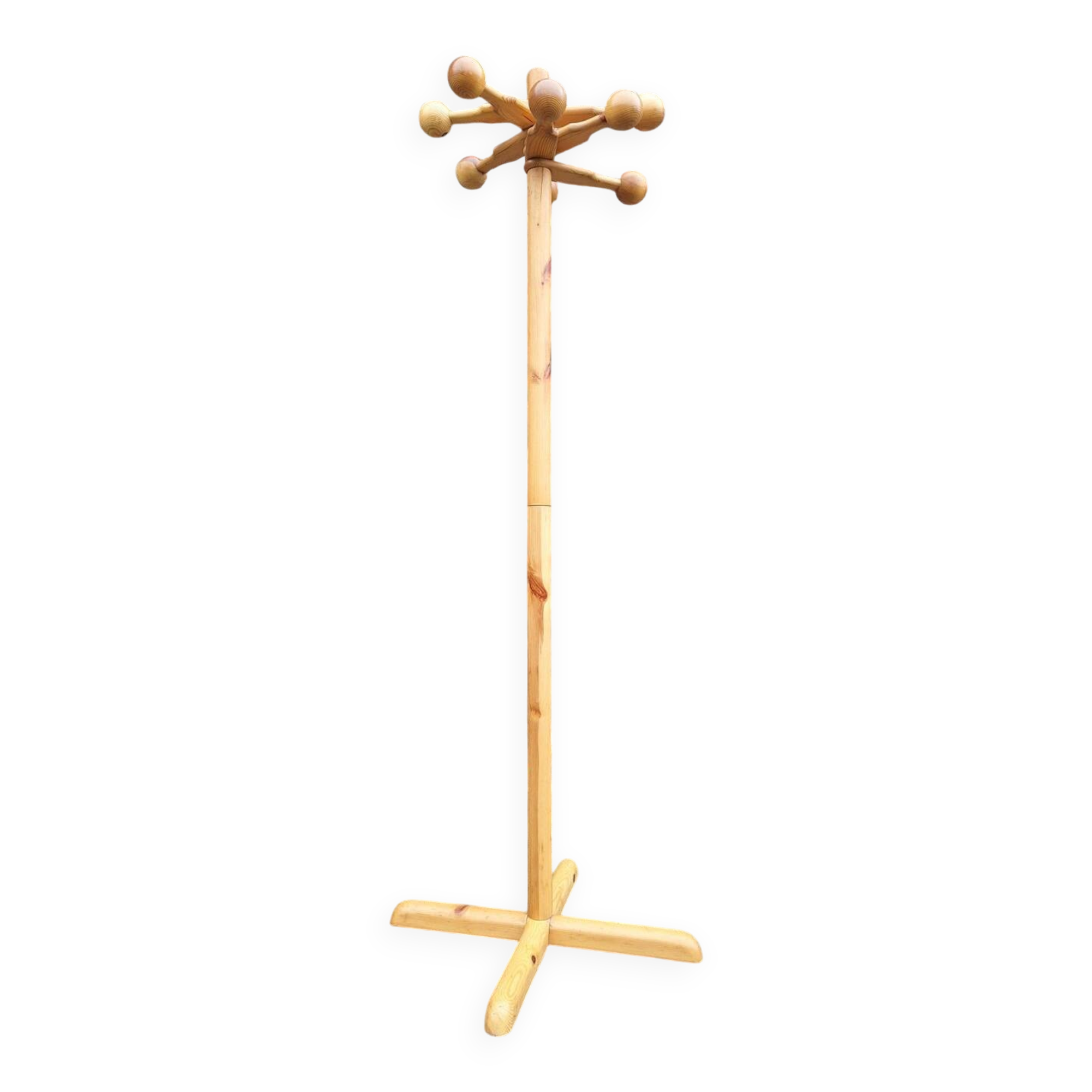 Vintage Scandinavian Coat Rack, Antique Hook Furniture