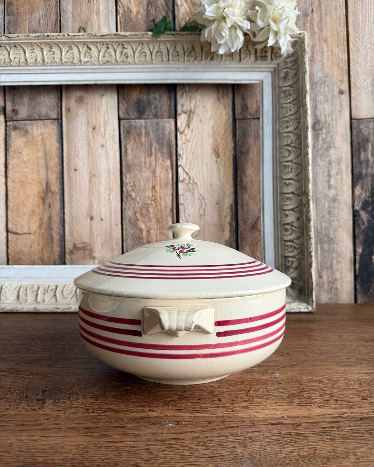 Gien iron clay soup tureen