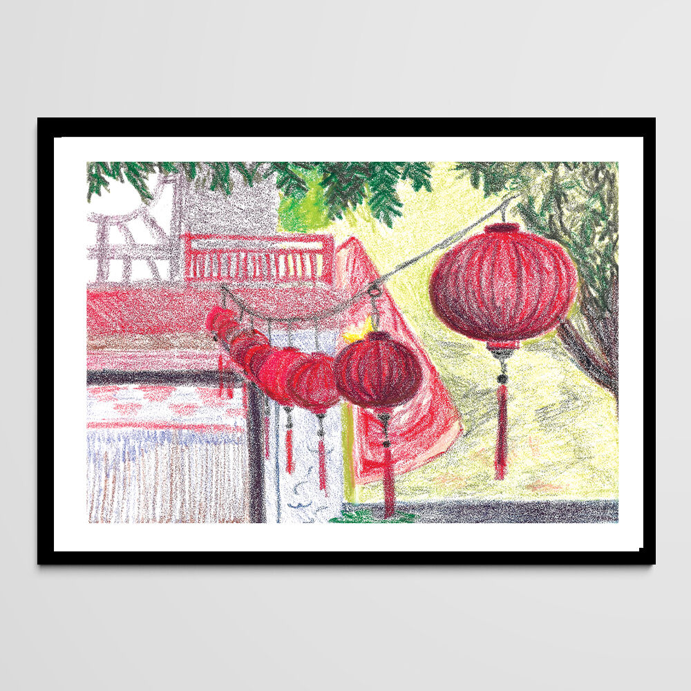 Pastel Hanoi - A4 - travel lamp Vietnam Asia