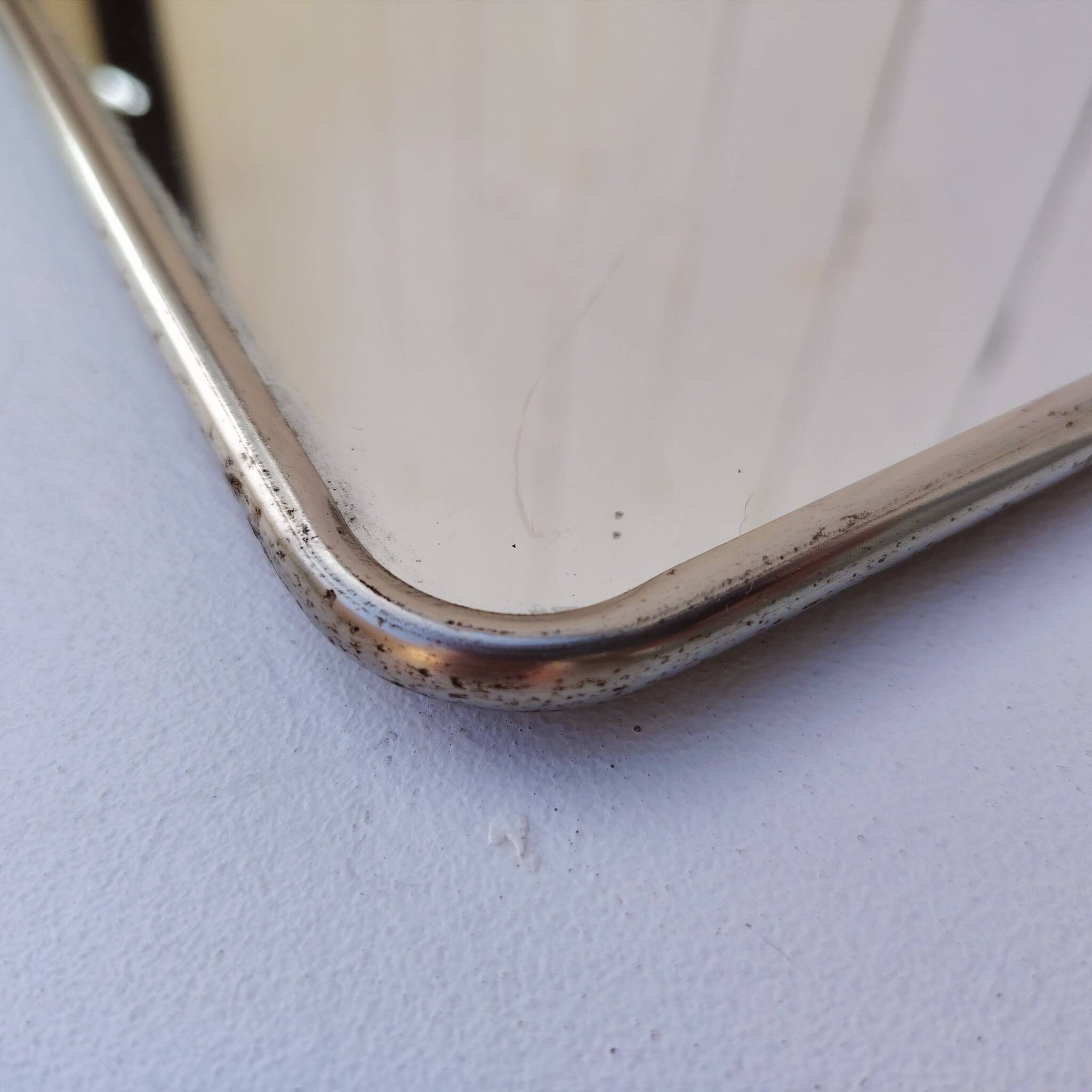 Large vintage 50's simple barber mirror