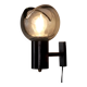 Vintage wall light in glass and aluminium, Italy, 1960s