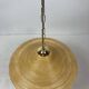 Pencil Split Reed, Rattan, Bamboo & Brass Pendant hanging lamp, Italy, 1970s