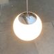 Mid-Century German Glass and Metal Ball Pendant