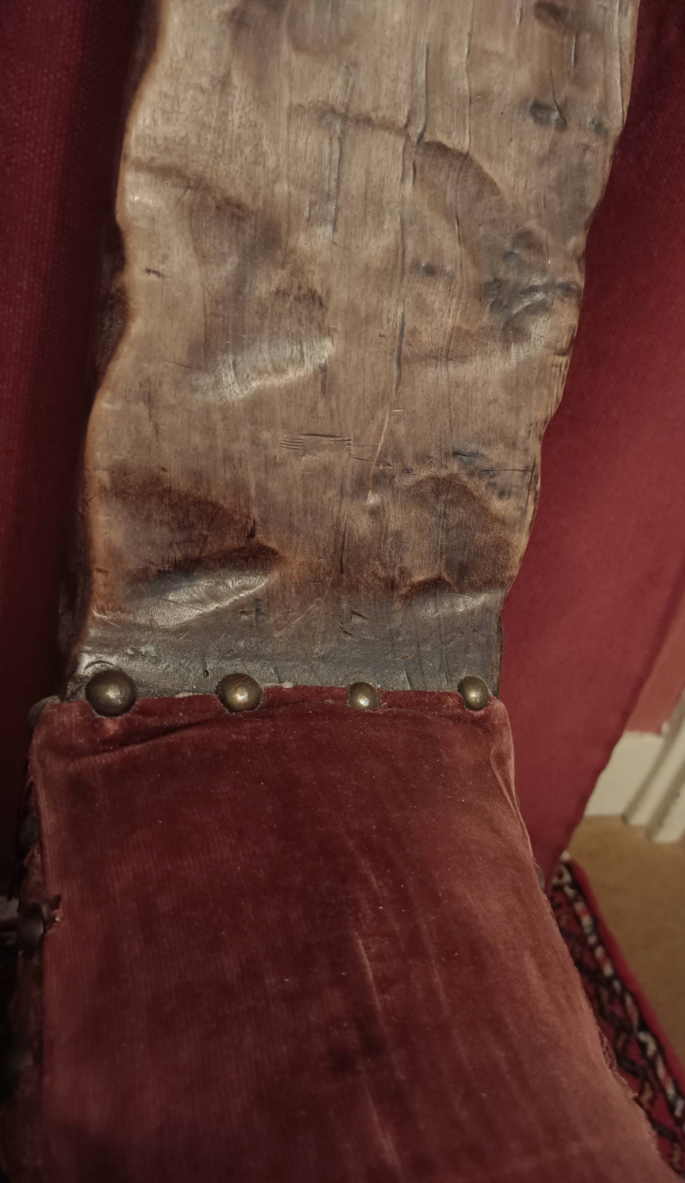 Brutalist chair with tripod legs