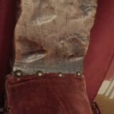 Brutalist chair with tripod legs